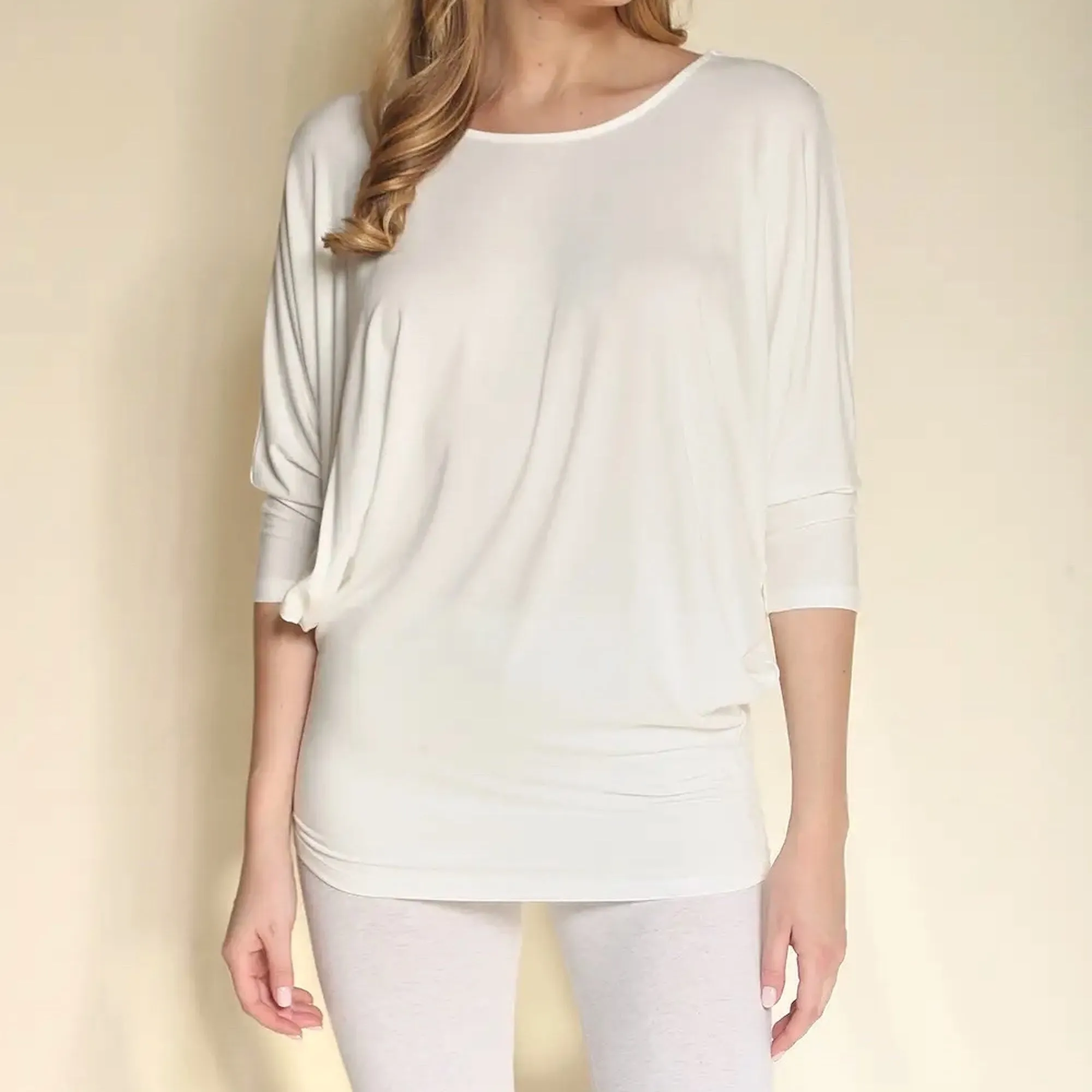Bamboo Dolman Drape Top