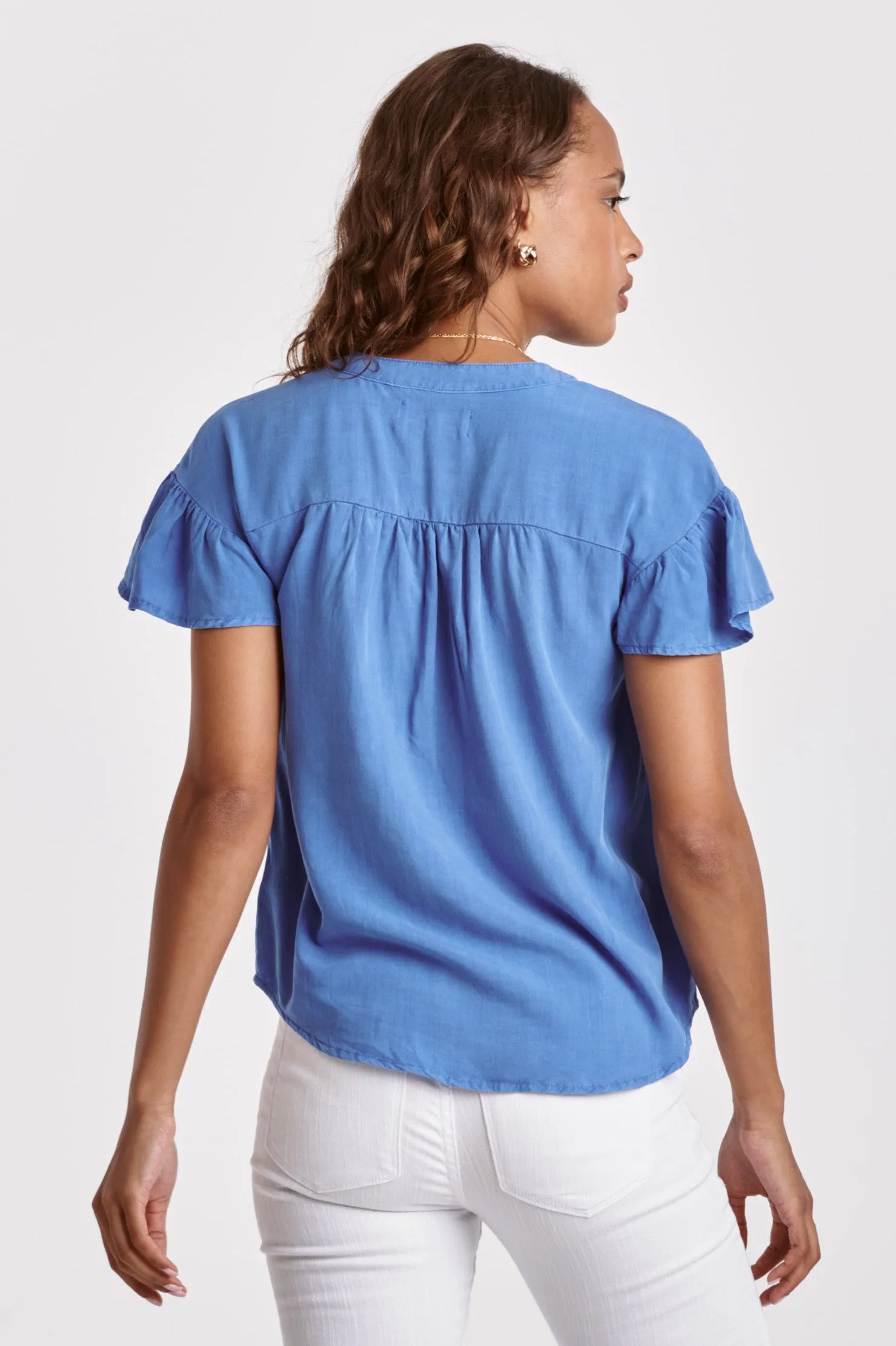 Blake Flutter Sleeve Top - FINAL SALE