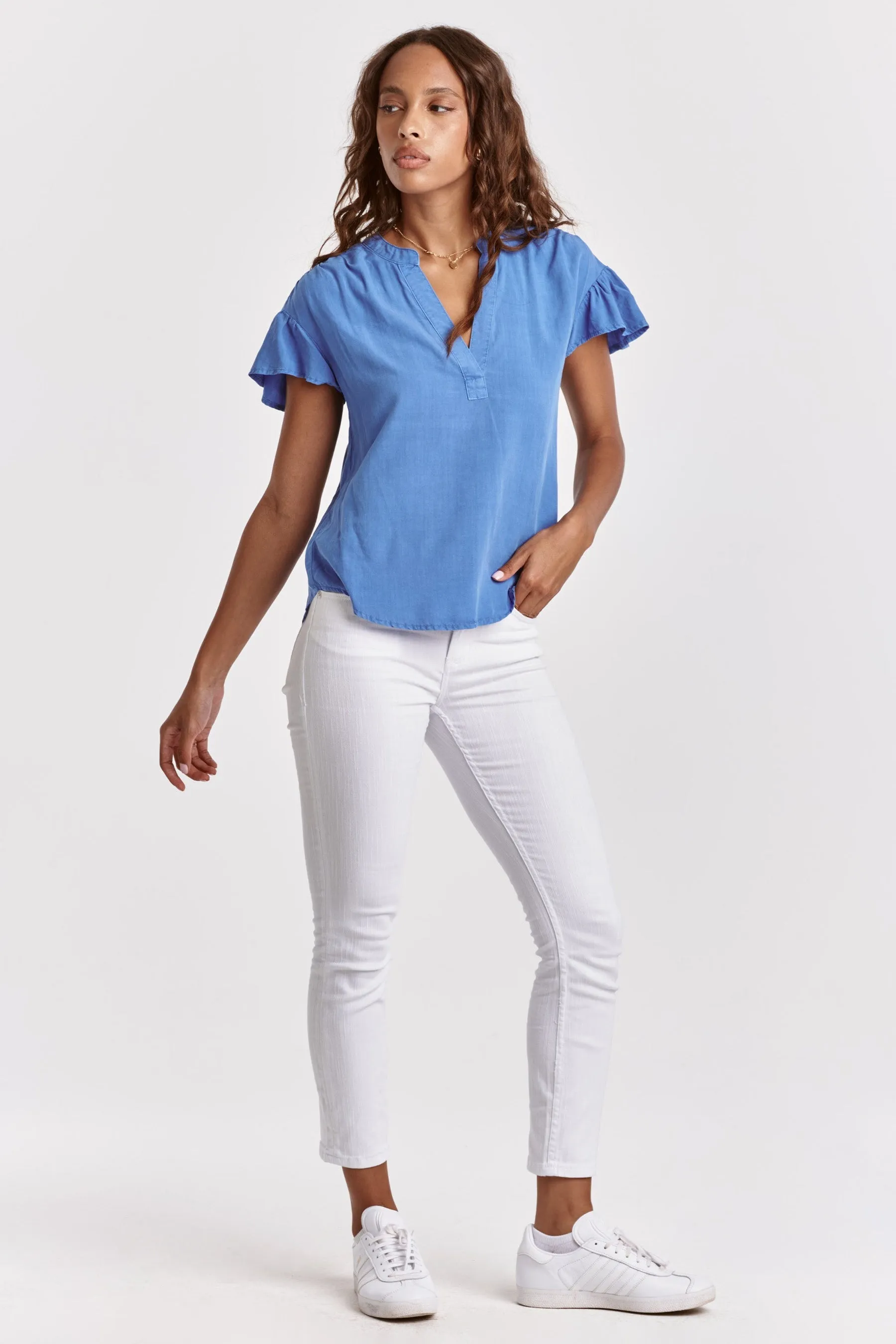 Blake Flutter Sleeve Top - FINAL SALE