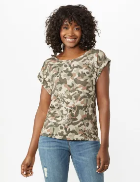 Camouflage Knit Tee