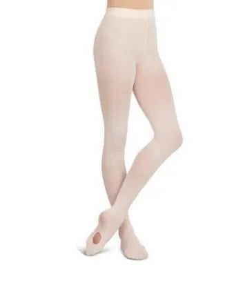 Capezio Ultra Soft Self Knit Waistband Transition Tights - Child