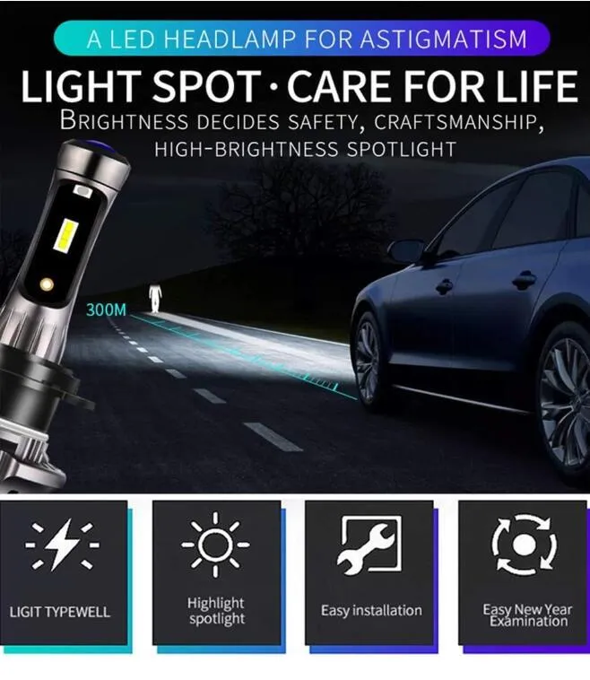 Car LED Headlight  XT7 Large-Sized LED Lamp Demon Eyes Running