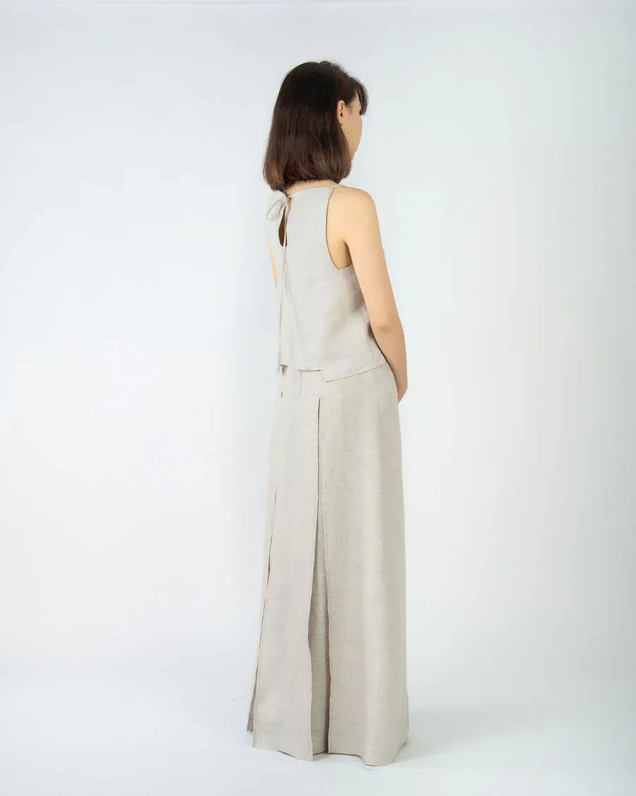 FRAGMENT BOAT NECK TOP