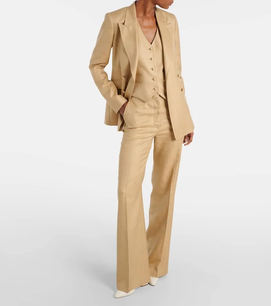 Gabriela Hearst Wool, silk and linen vest