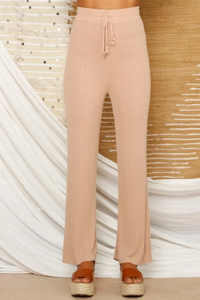 Leon Knit Pants Beige