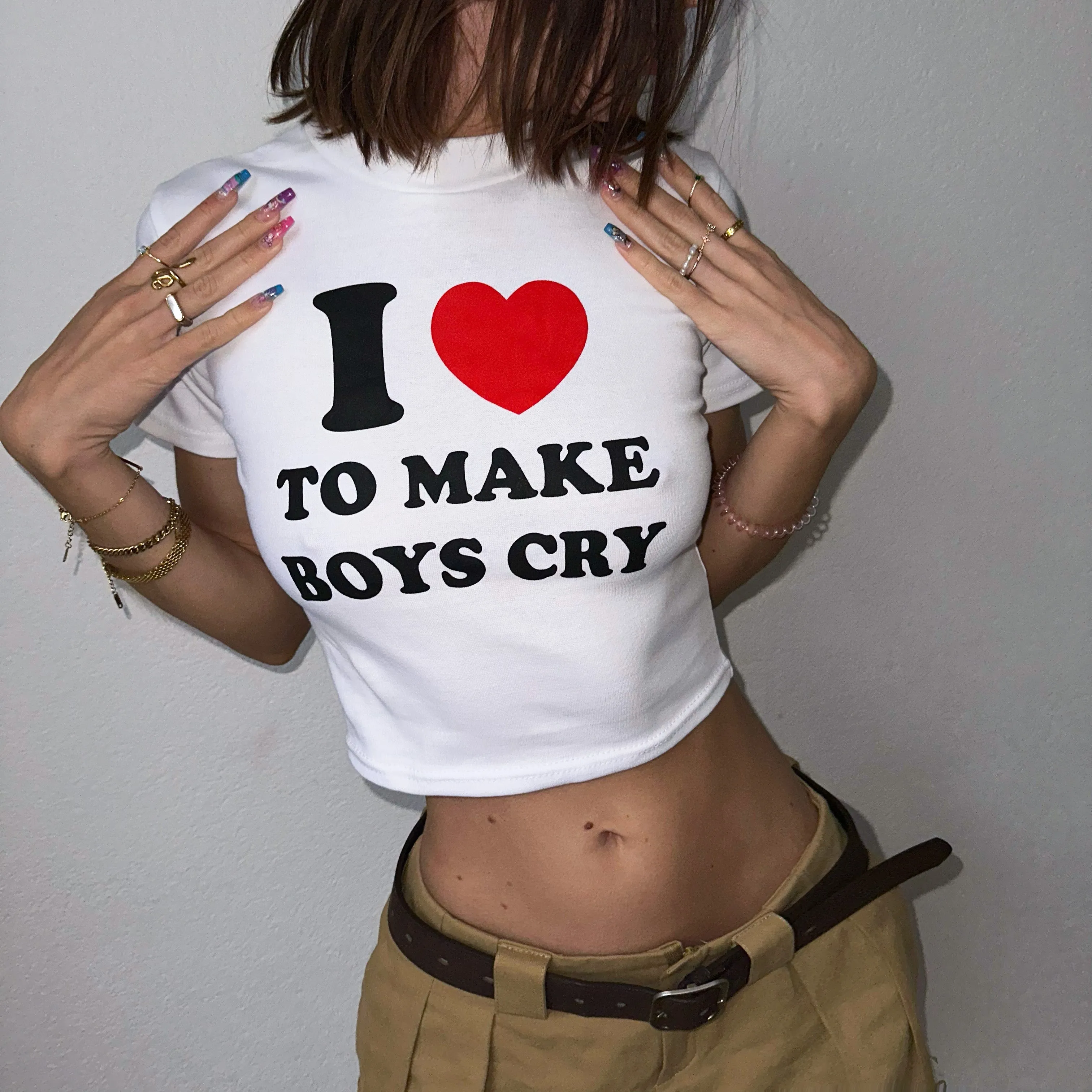 MAKE BOYS CRY Baby Tee