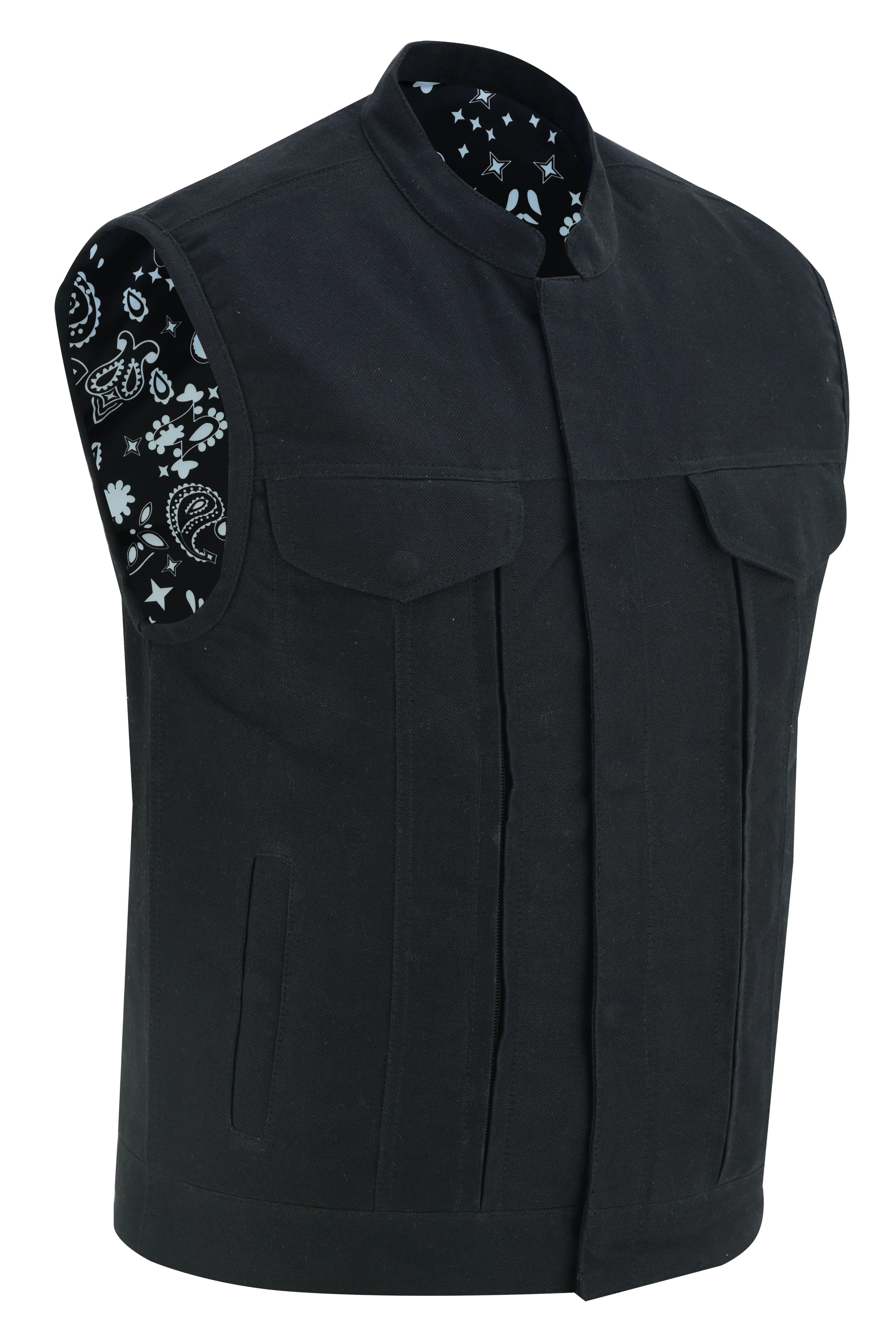 Men's Modern Utility Style Canvas Vest