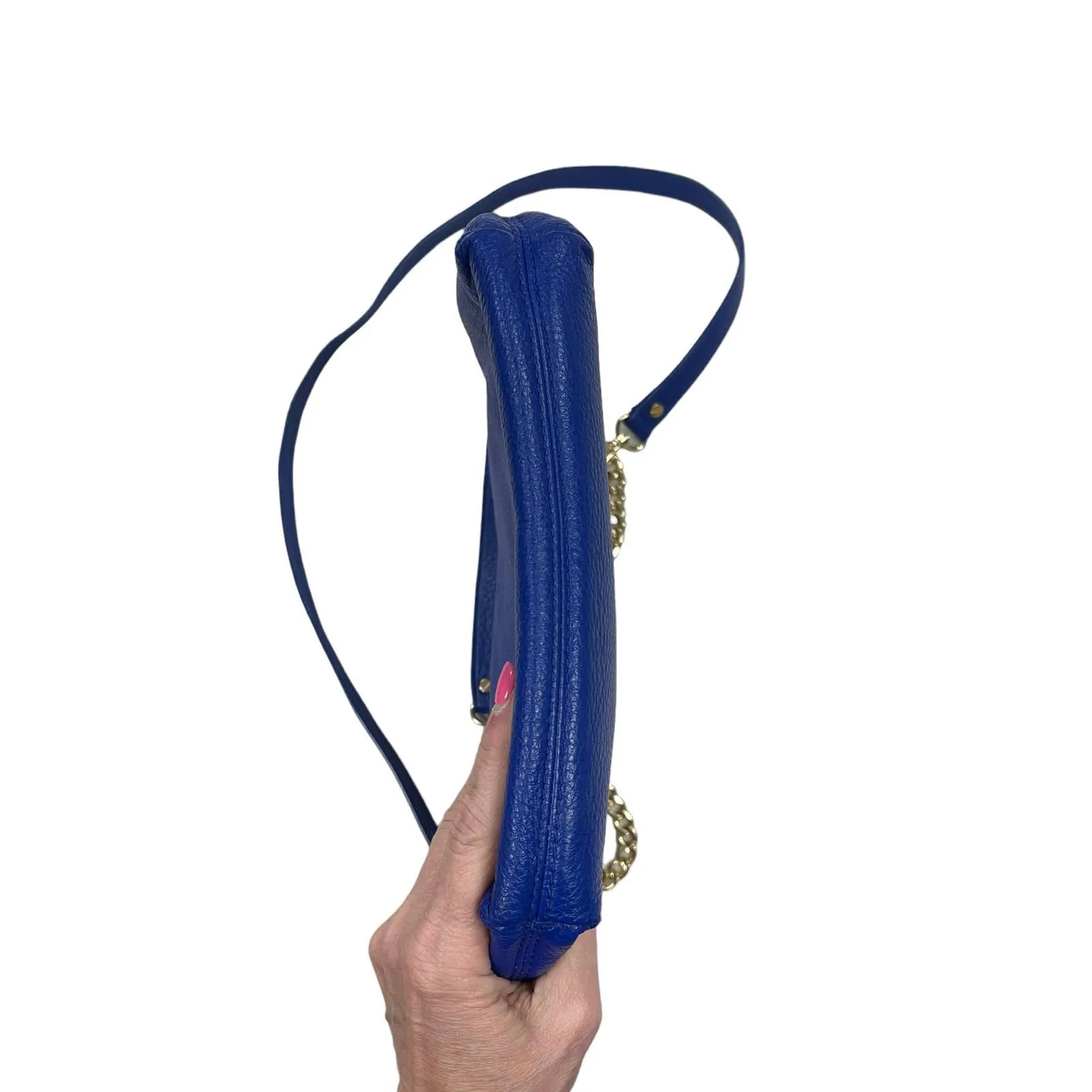 Michael Kors Jet Set Leather Handbag Purse Bag Convertible Blue