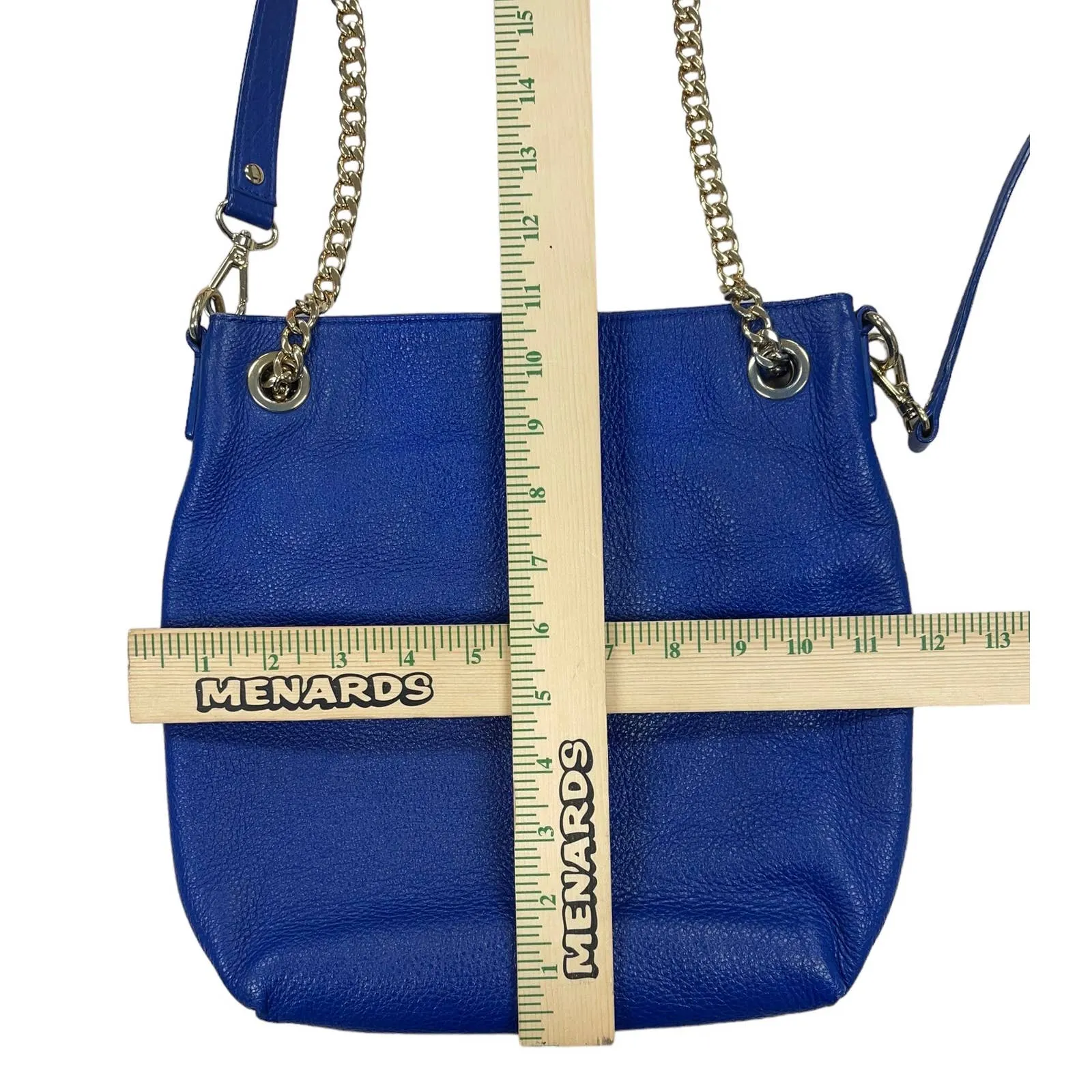 Michael Kors Jet Set Leather Handbag Purse Bag Convertible Blue