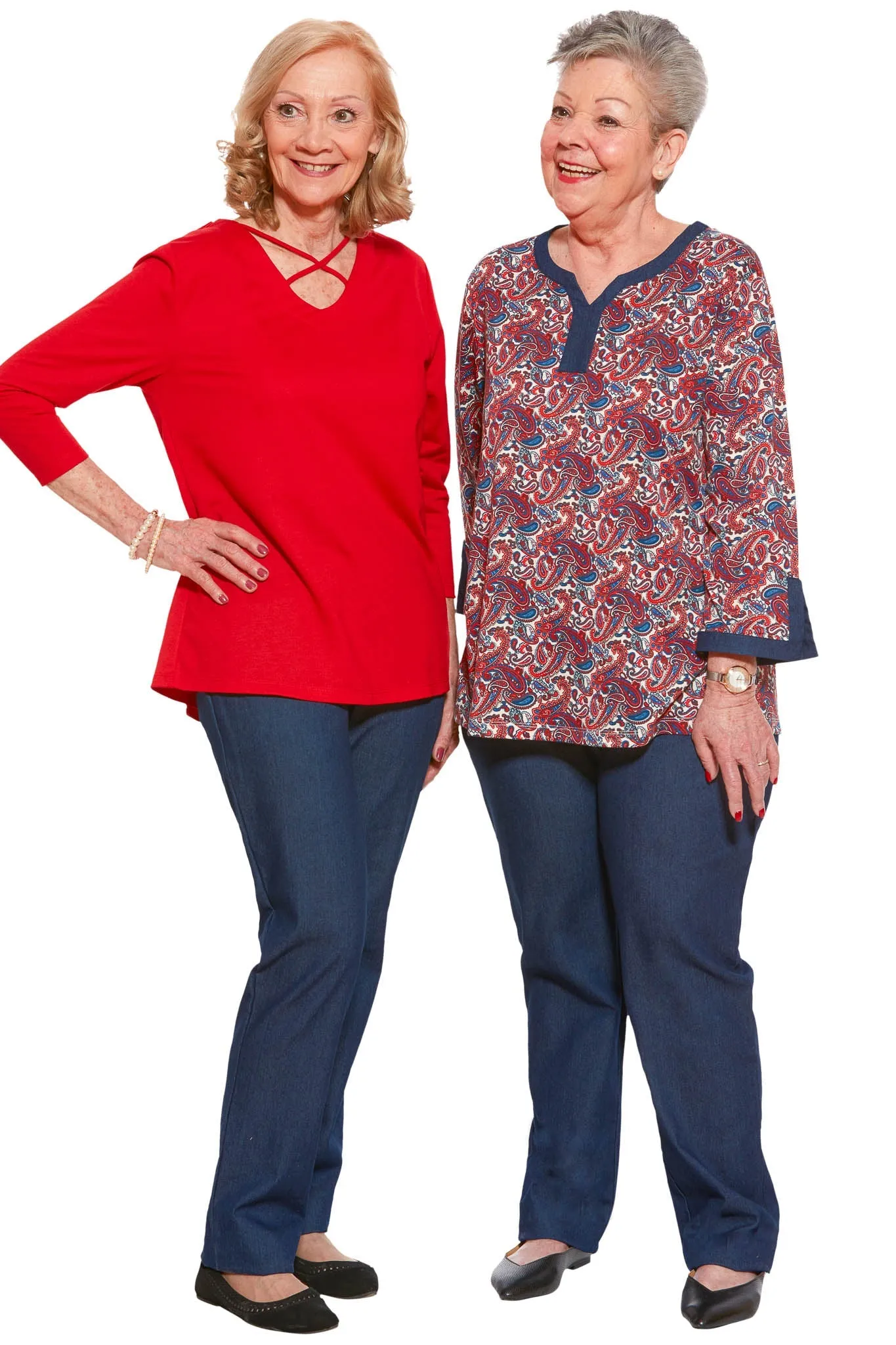 Side-Opening Adaptive Jeans for Women