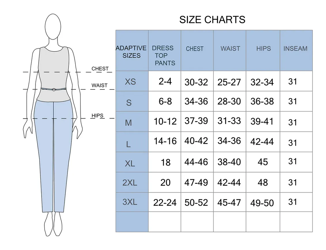 Side-Opening Adaptive Pants for Senior Women