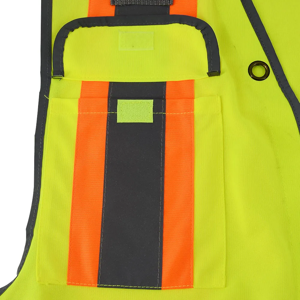 SMASYS Safety Vest for Men with Pockets Two-Tone Reflective Vests(LB-VS4043)
