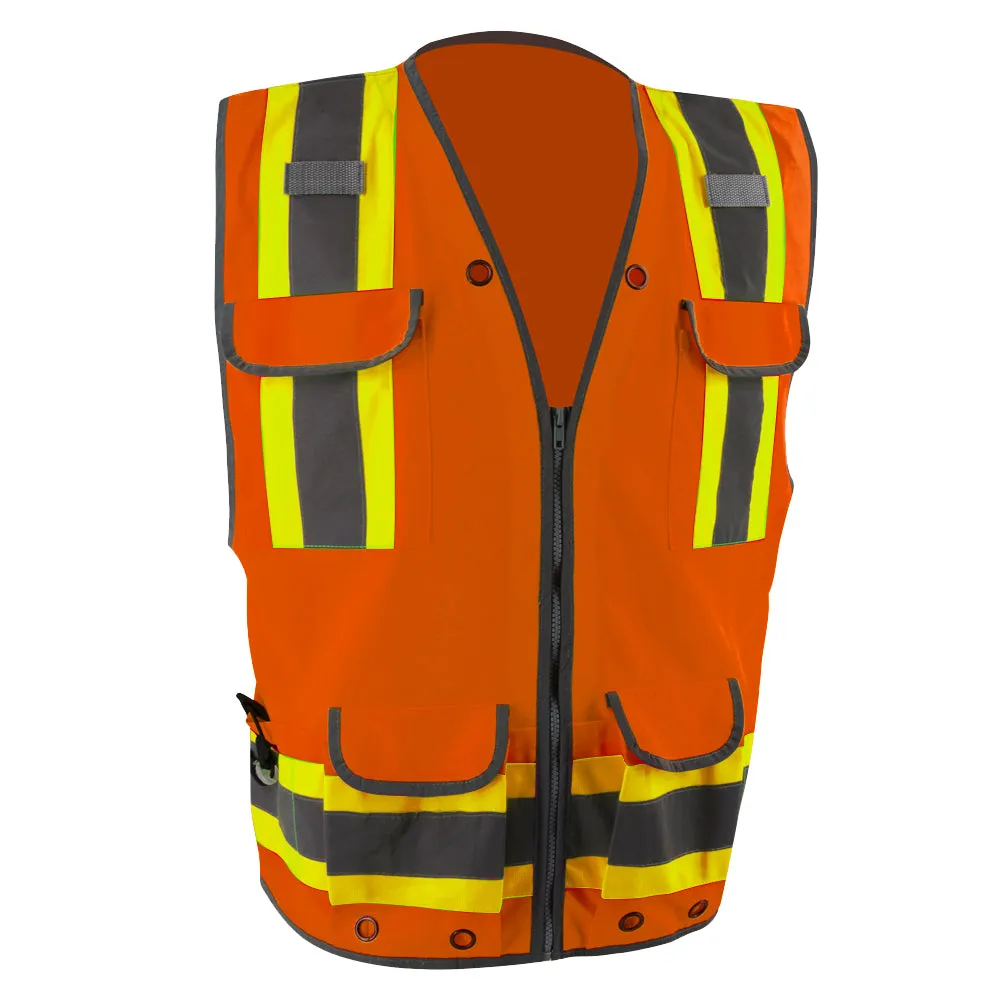 SMASYS Safety Vest for Men with Pockets Two-Tone Reflective Vests(LB-VS4043)
