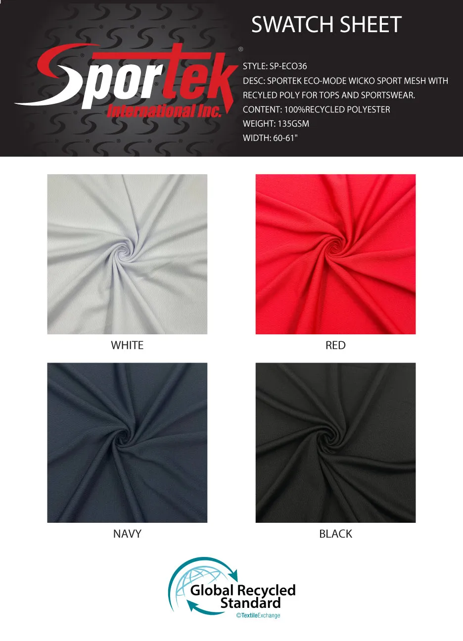 SP-ECO36 Sportek Eco-Mode Wicko Sport Mesh With Recycles Poly