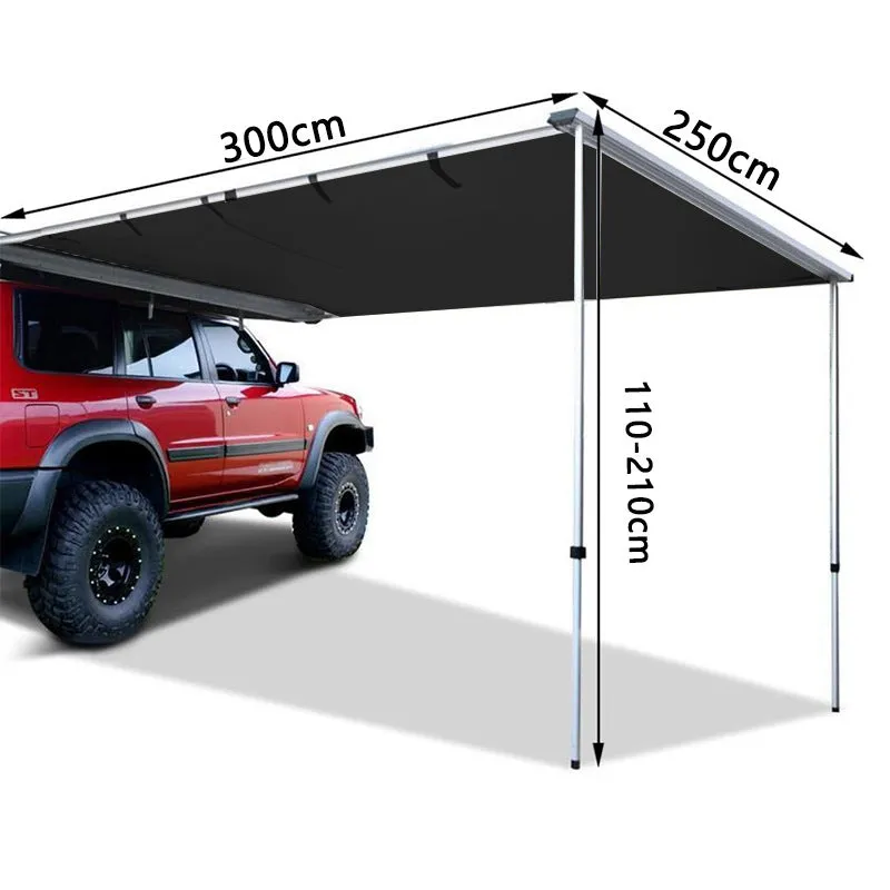 style: Black glue 2.5x3 - Car Sunshade Rainproof Camping