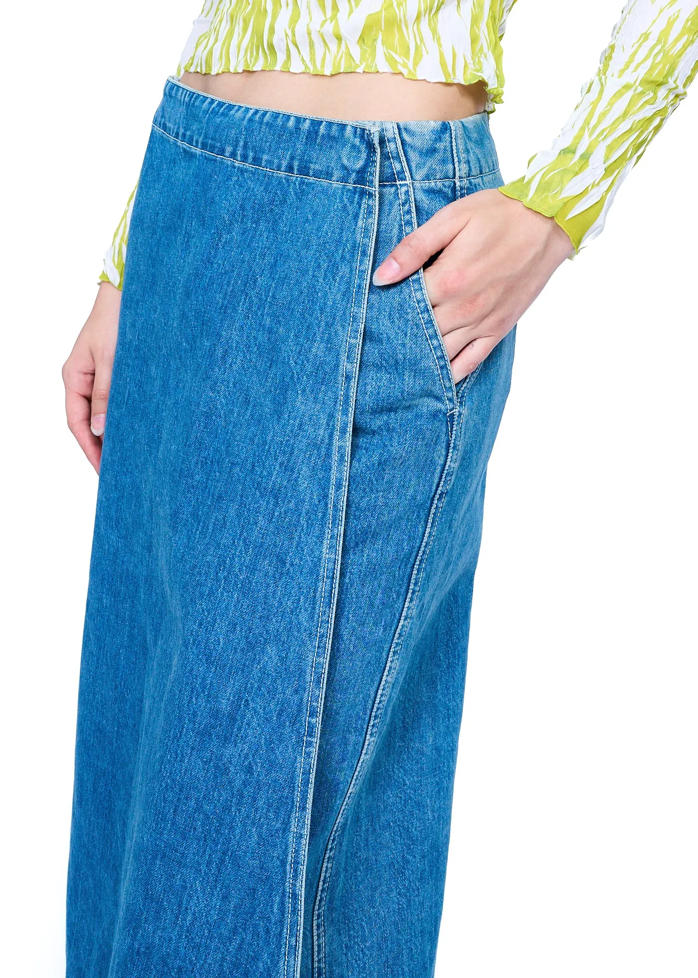 SUNNEI Panta Denim Skirt