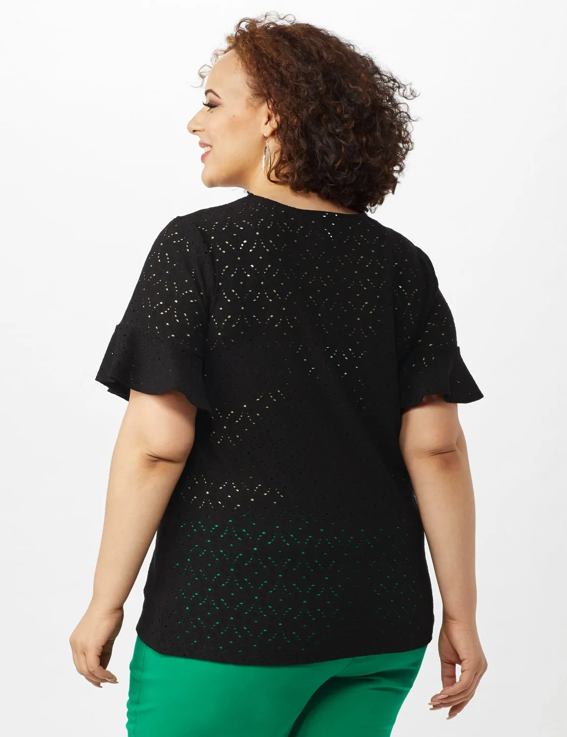 Sweatheart Neck Lace Tee