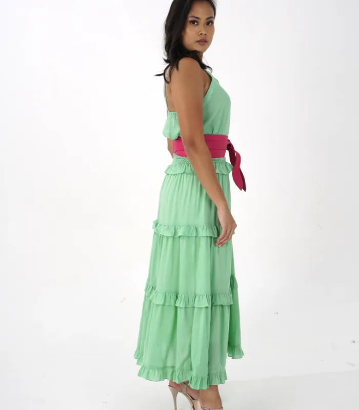 The Sabrina 2-in-1 Maxi Skirt & Strapless Dress by KonaCoco