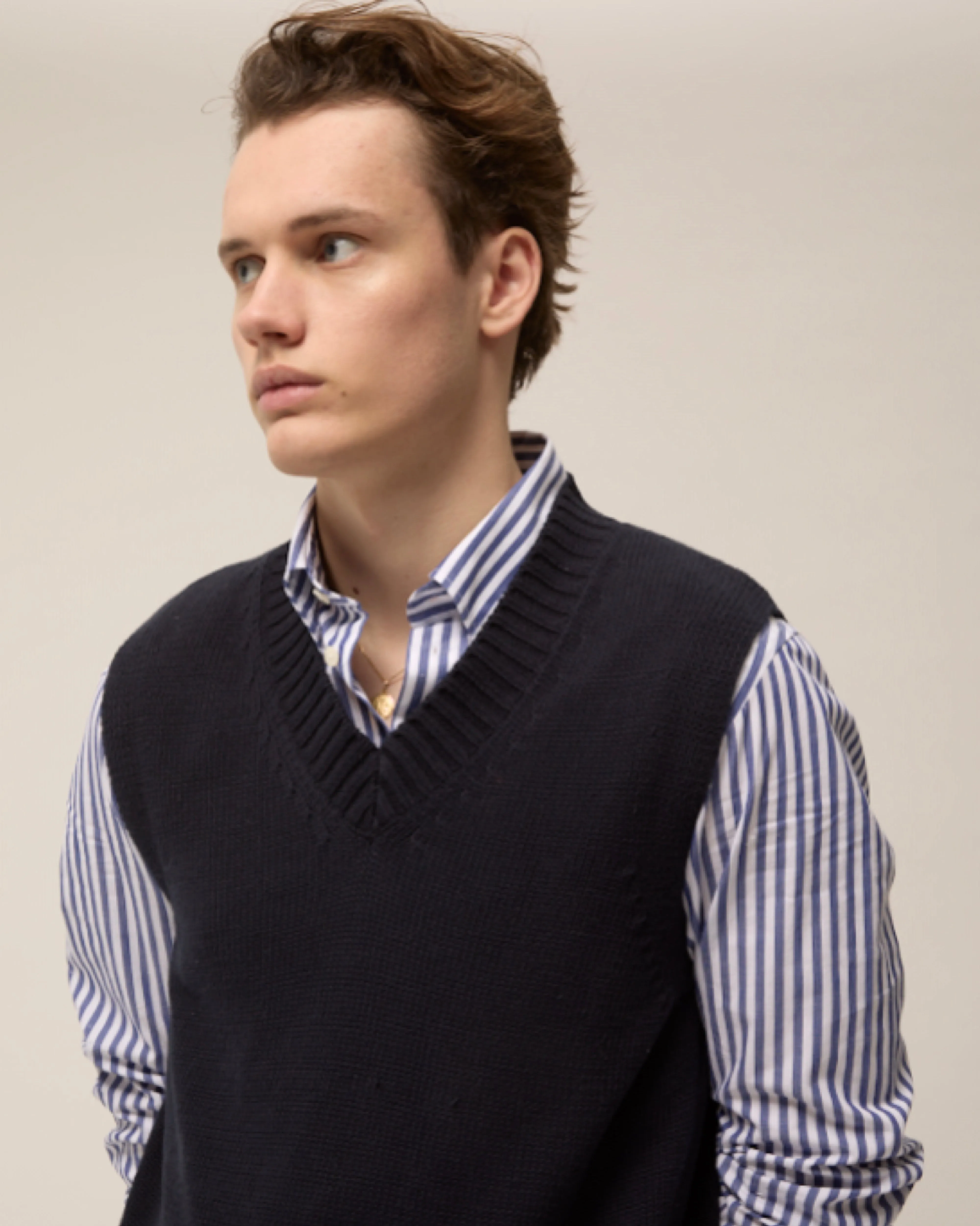 Willow - Navy - Organic Cotton